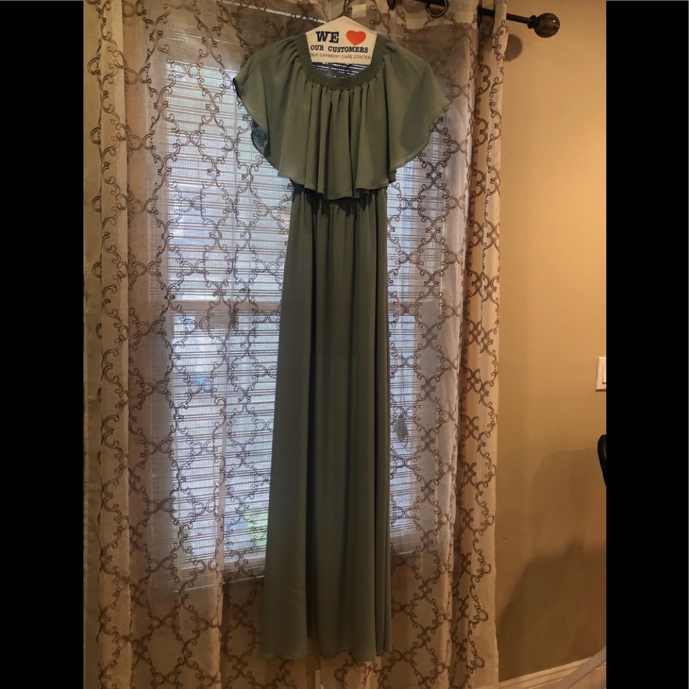 Show me your MUMU pale sea foam green dress